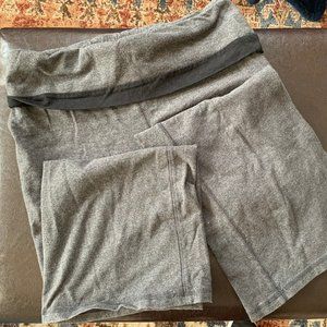 Gray Bell Bottom leggings with Adjustable Top